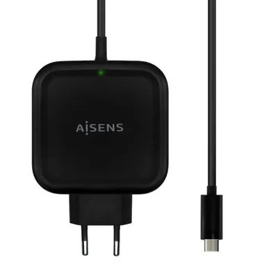 Aisens ASCH-1PD65WL-BK Wandladegerät 1x USB Typ-C 65W Schwarz