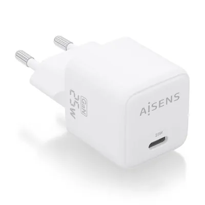 Aisens ASCH-25W1P012-W 25W GaN Ladegerät 1xUSB-C PD3.0 QC4.0 Weiß