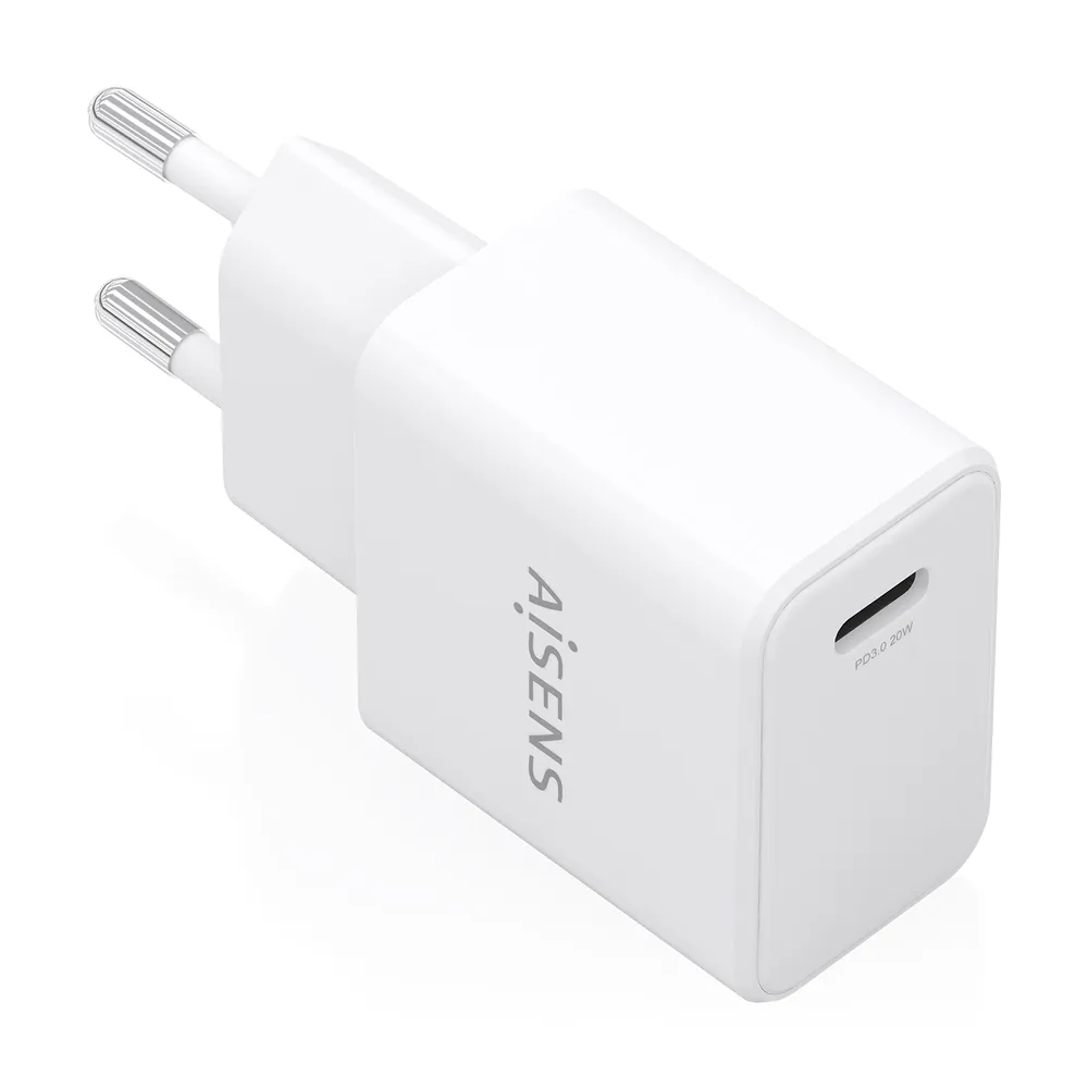 Aisens GaN USB-C Ladegerät 20W PD3.0 Weiß