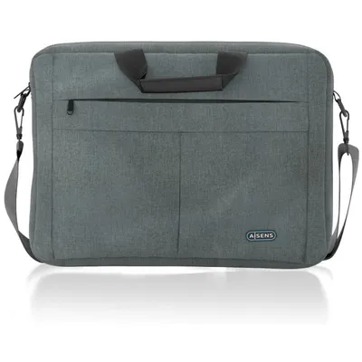 Aisens ASBG-BC025-GR Premium-Aktentasche für Laptops bis 15,6 Zoll, Grau