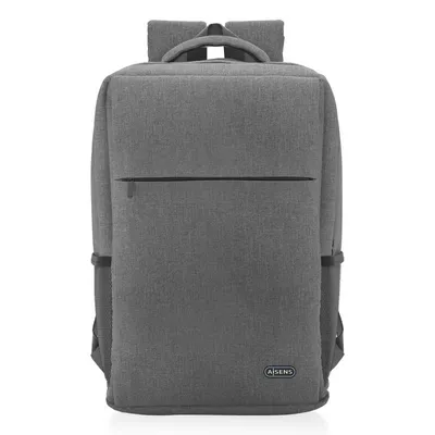 Aisens ASBG-BP081-GR Rucksack für Laptops bis 17 Zoll, Grau