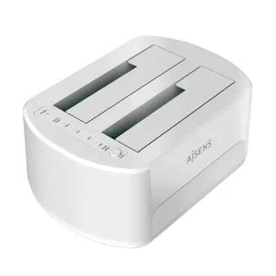 Aisens ASDS-D02W Dockingstation für 2,5"/3,5" Festplatten weiß