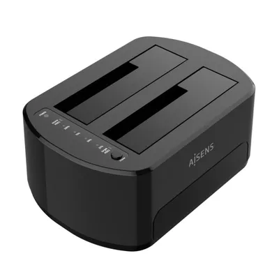Aisens ASDS-D03B Dockingstation für 2,5"/3,5" Festplatten Schwarz