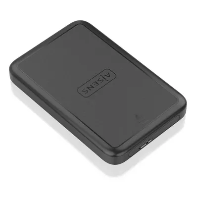 Externes 2,5″ SATA AISENS ASE-2519B Aluminium Schwarz USB 3.0 Werkzeugloses LED-Gehäuse
