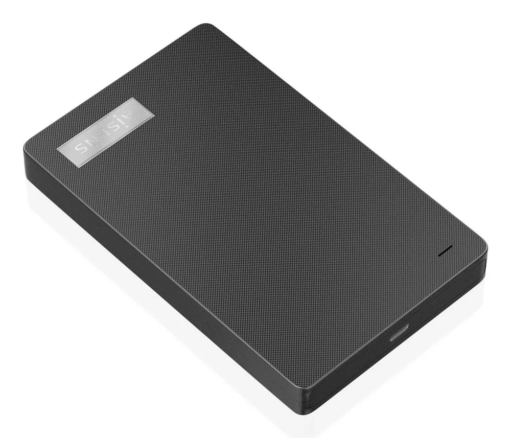 Externe Festplattenbox 2.5" SATA USB-C AISENS ASE-2541B ABS Schwarz USB3.1 Gen1
