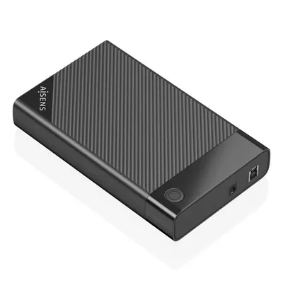 Externes Gehäuse 3,5″ AISENS ASE-3529B ABS Schwarz USB 3.0 UASP Werkzeuglose Installation