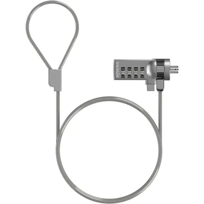 Aisens Sicherheitskabel mit Zahlenschloss für Computer/Monitor/Laptop, 1,5 m