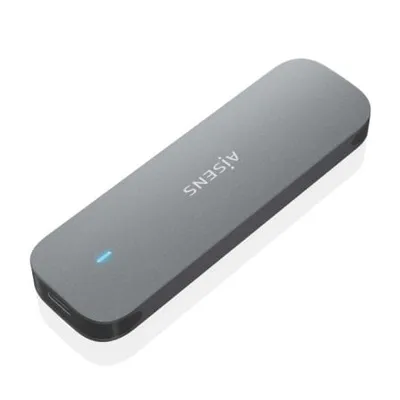 AISENS ASM2-006GRY Aluminiumgraues USB 3.1 Schraubenloses M.2 SATA-Außengehäuse