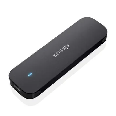 AISENS ASM2-024B M.2 NVMe Externe Box Aluminium Schwarz USB 3.2 Gen2 Plug and Play