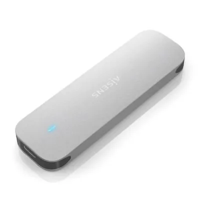 AISENS ASM2-025SL Externes SSD-Gehäuse M.2 NVMe USB 3.2 Gen2 Schraubenlos Silber