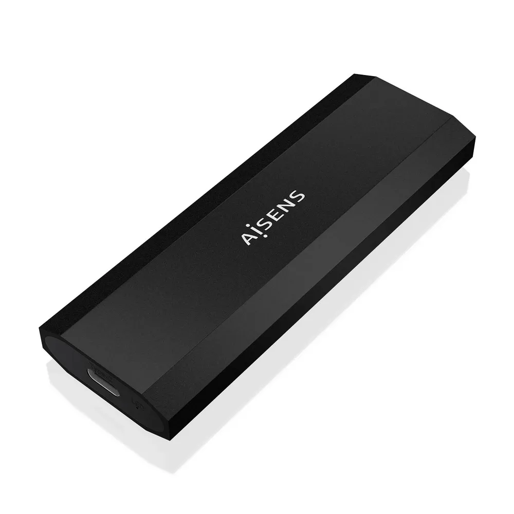 Externes Gehäuse Aisens ASM2-028B M.2 NVMe USB 3.2 Gen2 Aluminium Schwarz