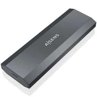 Externes M.2 NVMe-Gehäuse AISENS ASM2-029GR Aluminium Grau USB 3.2 Gen2 Schraubenlos Plug and Play