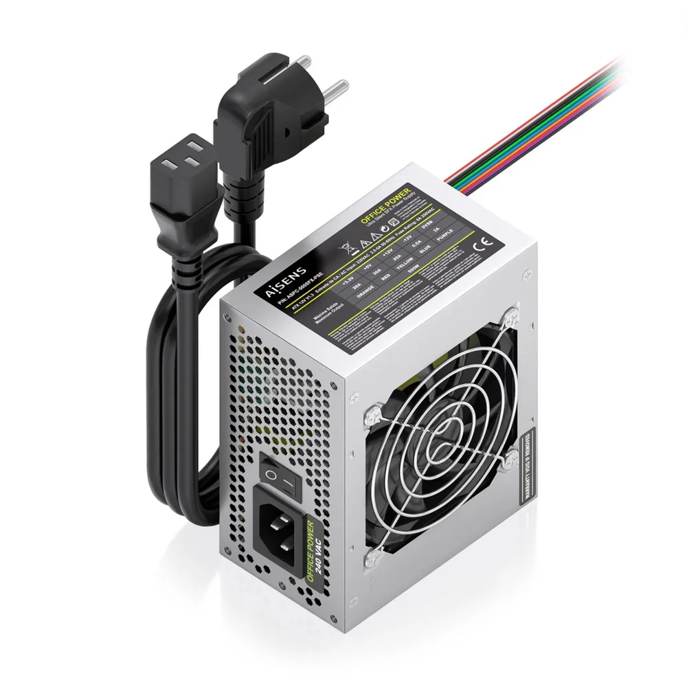 Fuente de Alimentación AISENS ASPC-500SFX-PSE 500W CE RoHS mit Ein-/Ausschalter