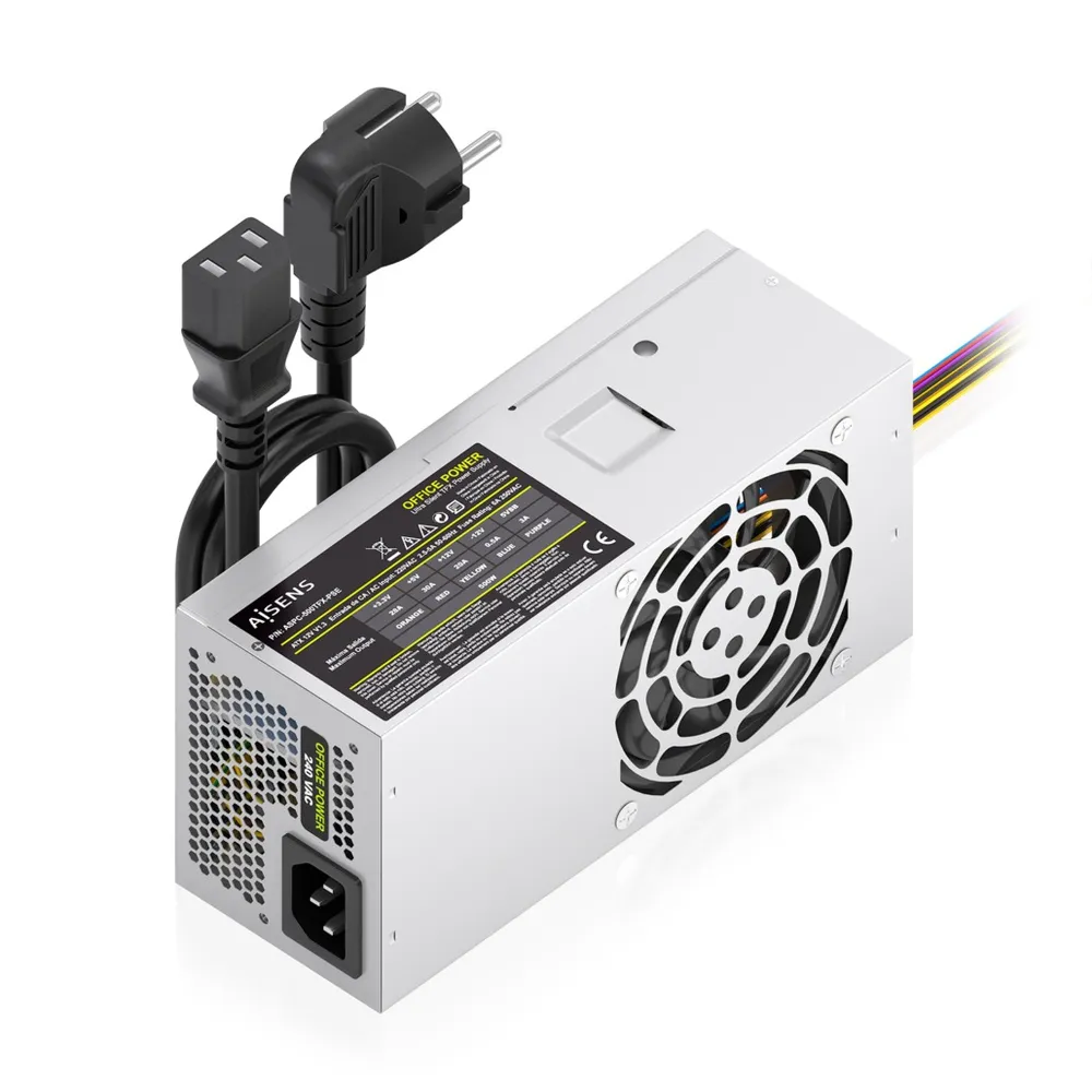 Fuente de Alimentación AISENS ASPC-500TFX-PSE 500W CE RoHS leiser Lüfter