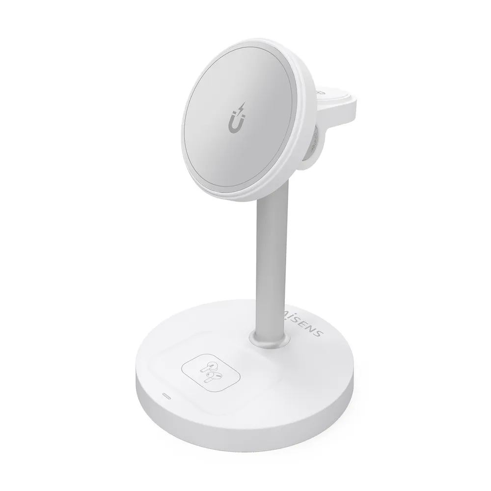 Drahtloses 3-in-1 USB-C Ladegerät 15W für Smartphone, Apple Watch & Kopfhörer