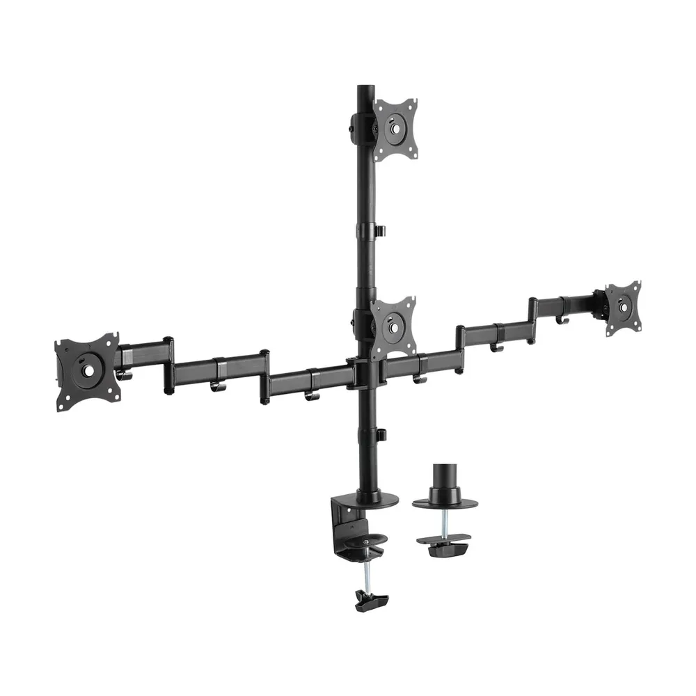 Monitorhalterung AISENS DT27TSR-379 Eco Drehbar Neigbar 4 Monitore 13-27 Zoll 8kg