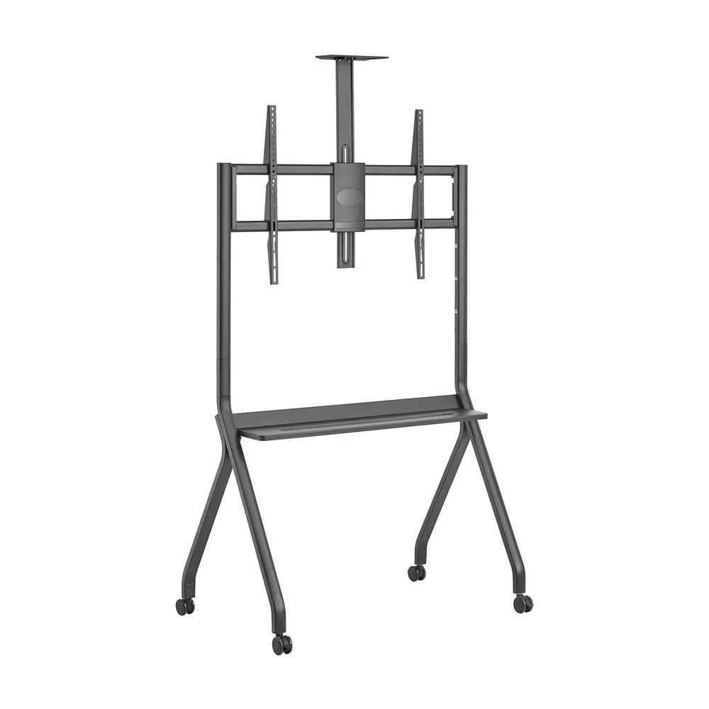 Bodenständer AISENS FT86FE-369 Pro mit Rollen, Ablage, Kamera-Halterung 120kg für 55-100 Zoll