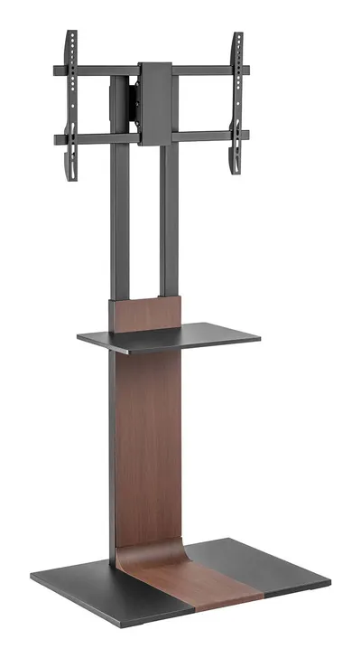 Multimedia Stand Aisens STS610T-028 Hochlast mit DVD-Ablage, höhenverstellbar, Schwarz-Braun