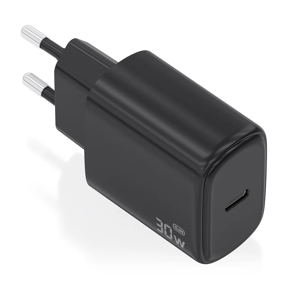 Ladegerät Aisens A110-0976 GaN 30W USB-C PD3.0 Schnellladen Schwarz