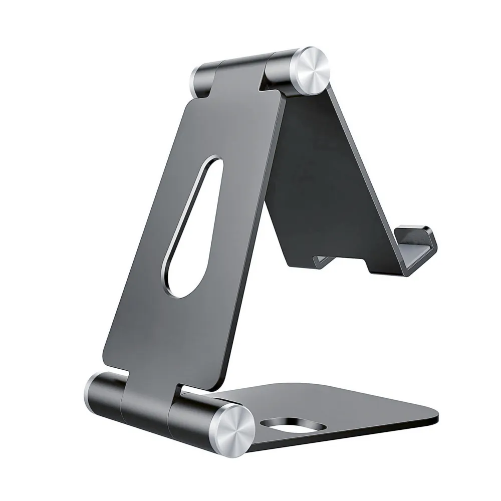 Aisens Tablet-/Smartphone-Halterung mit Schwenkfunktion bis 8" Grau
