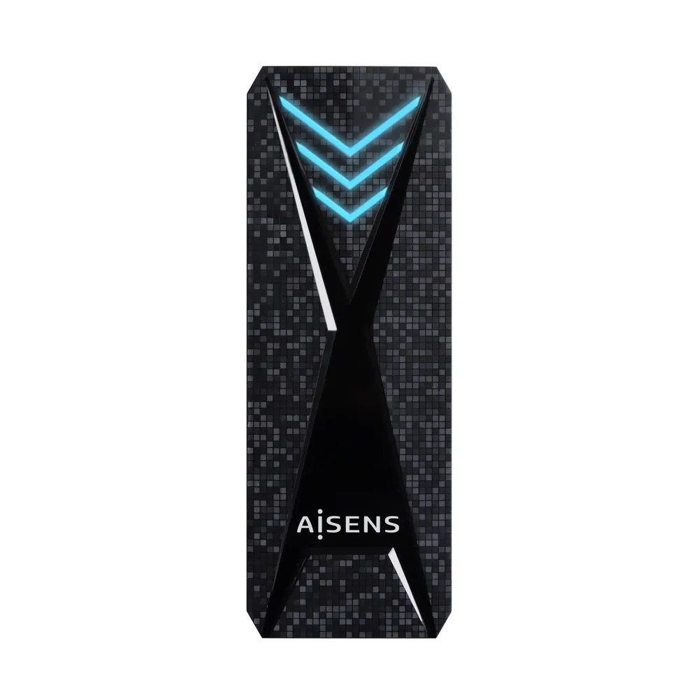 Externe SSD-Gehäuse AISENS ASM2-RGB013B M.2 NVMe USB 3.2 Gen2 RGB Gaming