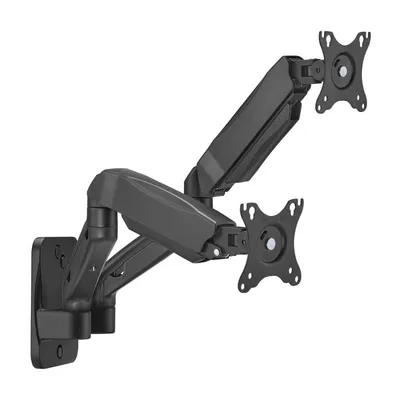 AISENS Pro Gegengewicht zur Wandmontage, schwenkbar und neigbar, für Monitor/TV 9 kg (3 Drehpunkte, 2 Arme) von 17–32, Schwarz