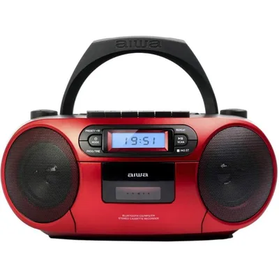 Aiwa BoomBox BBTC-550RD Bluetooth CD-Radio Rot