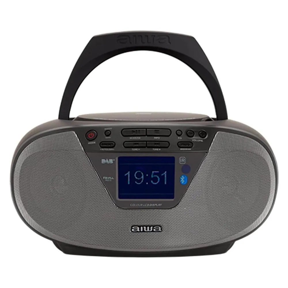 Boombox tragbar Aiwa Bluetooth USB Radio DAB+ FM CD