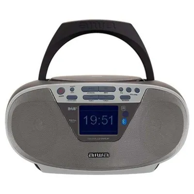 Radiowecker Aiwa Bluetooth 5.0 USB FM Tragbar TFT-Display 2,4"