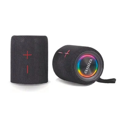 Aiwa Tragbare Bluetooth-Lautsprecher 20 W Kabellos IPX5 RGB Abnehmbarer 2000 mAh Akku