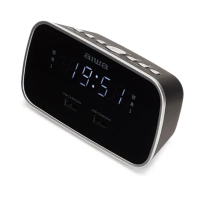 Aiwa CRU-19 Radiowecker 2xUSB schwarz