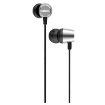 AIWA ESTM-20SL kabelgebundene In-Ear Kopfhörer mit kraftvollem Bass Silber