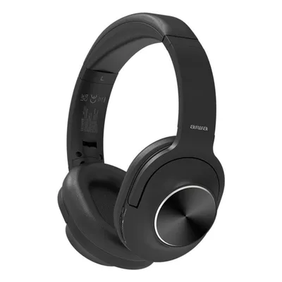 Auriculares Aiwa inalámbricos Bluetooth 5.4 mit ANC, Mikrofon, Schwarz