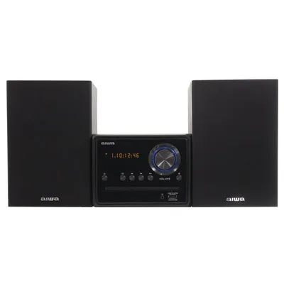 Aiwa MSBTU-300 Micro-HiFi-System (Bluetooth/CD/USB, 20 W, schwarz)