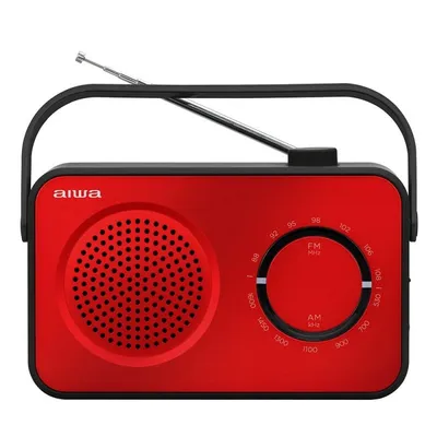 Aiwa R-190 Analoges AM/FM-Radio Rot