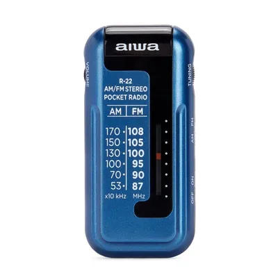 Aiwa R-22BL Mini AM/FM-Radio blau