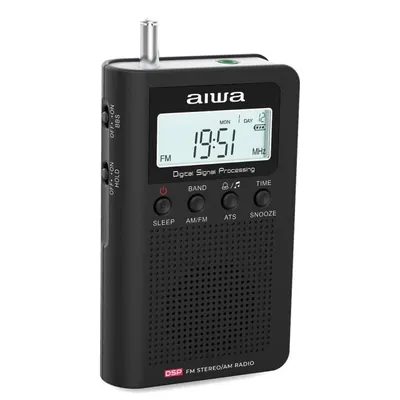 Tragbares Radio Aiwa RSD-45BK AM/FM LCD Schwarz