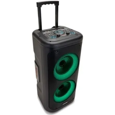 Tragbare Bluetooth-Lautsprecher von AIWA, 350 W, HyperBass, LED-Beleuchtung und Karaoke