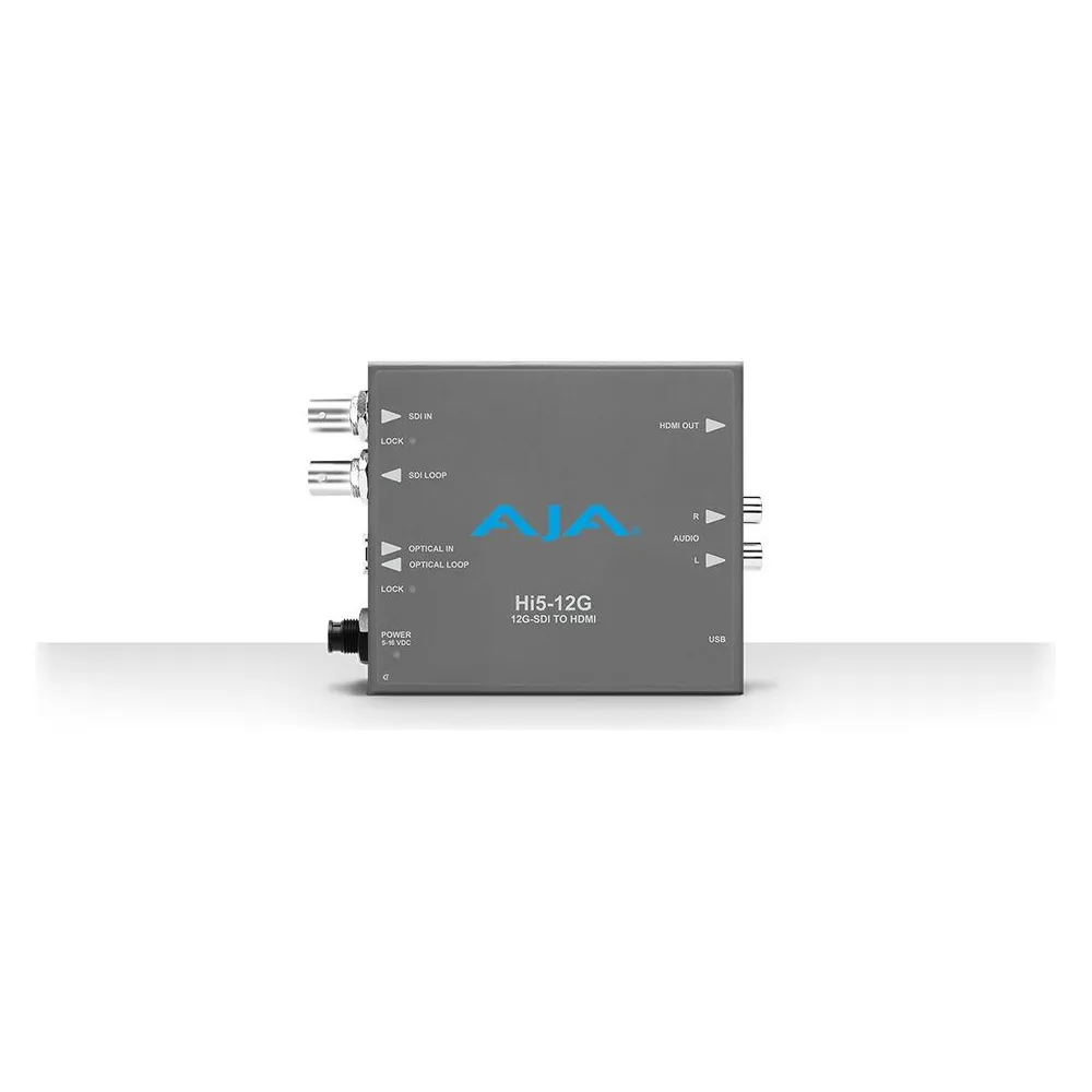 Aktiver Video-Konverter AJA Hi5-12G 4K HDMI RCA