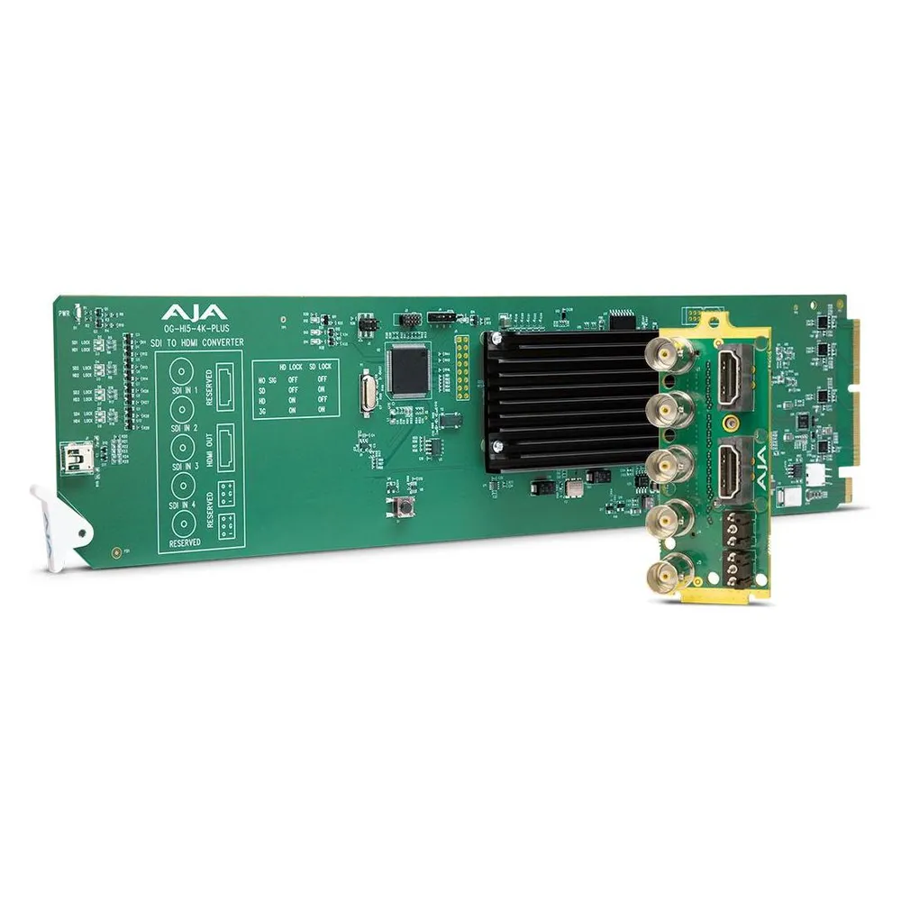 Konverter SDI zu HDMI AJA OG-Hi5-4K-Plus 4K Grün