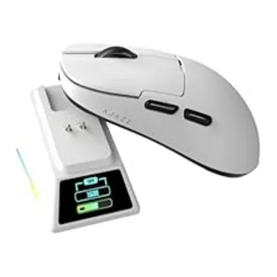 Ratón AJAZZ AJ159 PRO RF Wireless Bluetooth USB-C 26000 DPI Weiß