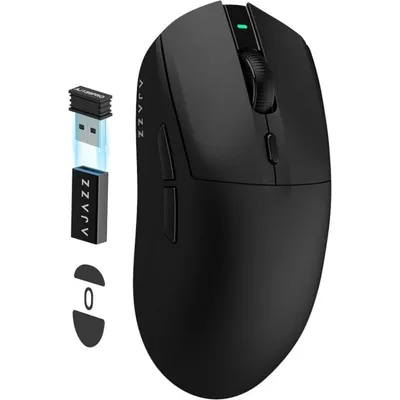 Maus Ajazz kabellos 26000 DPI ultraleicht 6 programmierbare Tasten Schwarz