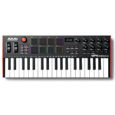 AKAI Professional MPK Mini Plus 37-Tasten USB MIDI Keyboard Controller Schwarz