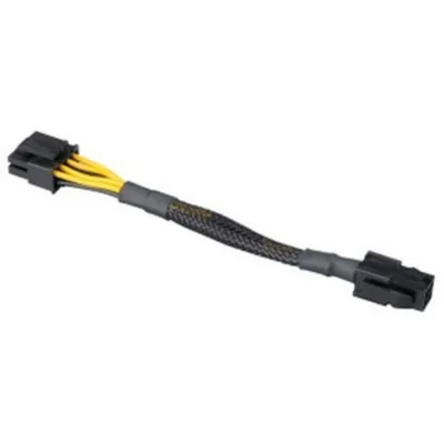 Stromadapterkabel Akasa AK-CBPW10-15BK PCI-E 8-pin zu ATX 4-pin 0,15 m Schwarz