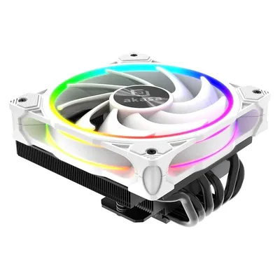 Kühlung Luft Akasa Socket AM4 AM5 LGA 115X 120mm SOHO H6L RGB Weiß