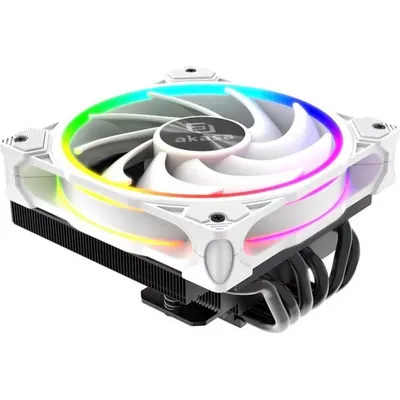 Kühlung Luft Akasa Socket AM4 AM5 LGA 115X 120mm SOHO H6L RGB Weiß