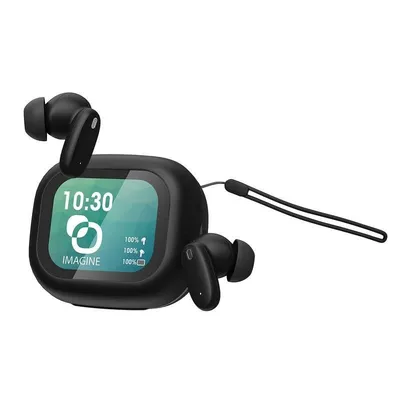 Akashi ALTANCBSCRBLK kabellose Bluetooth 6.0 Kopfhörer mit Geräuschunterdrückung Schwarz
