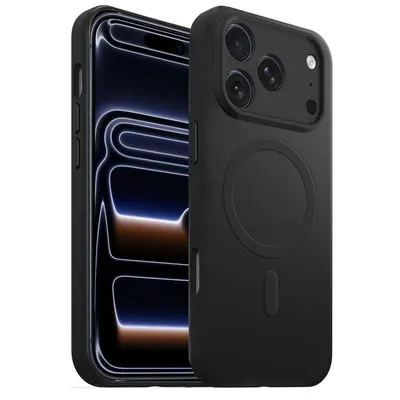 Funda para móvil Akashi ALTCI17PRMAGB Silicona Negra MagSafe para iPhone 17 Pro
