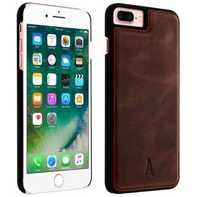 Akashi Echtlederhülle für iPhone 6 Plus/6S Plus/7 Plus/8 Plus