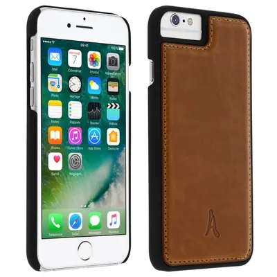 Akashi Echtleder-Kamelhülle für iPhone 6 Plus/6S Plus/7 Plus/8 Plus